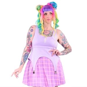 My Violet Twinkle Star Garter Cami Pastel Lavender